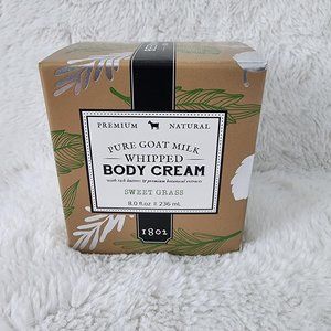 NEW & SEALED - BEEKMAN 1802 PURE GOAT MILK WHIPPED BODY CREAM - SWEET GRASS